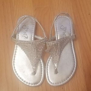 Girls Gorgeous Silver Sandals